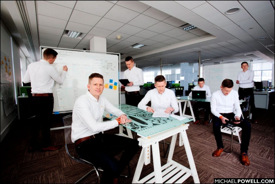 Co-Founder of OpenWrks, Olly Betts in the Accelerate Places offices in Nottingham.