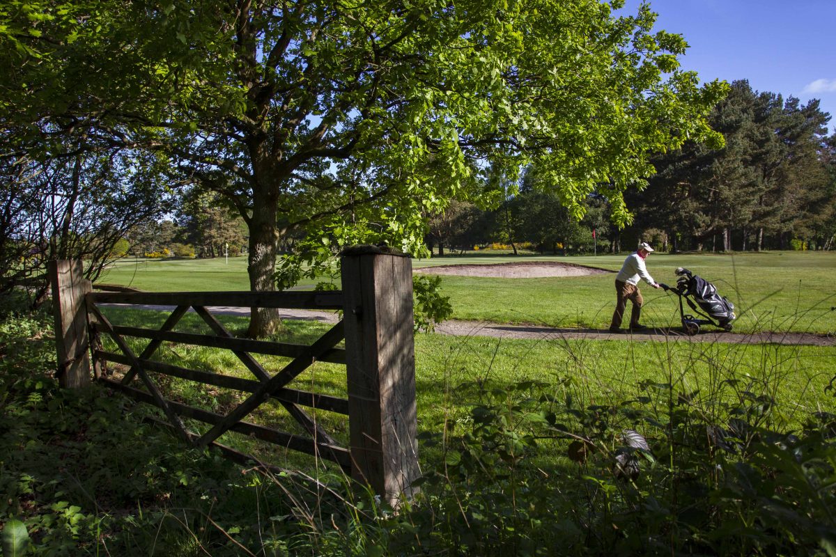 The very first golfers to play at Market Rasen Golf Club in Lincolnshire after lockdown restrictions were relaxed for the sport
