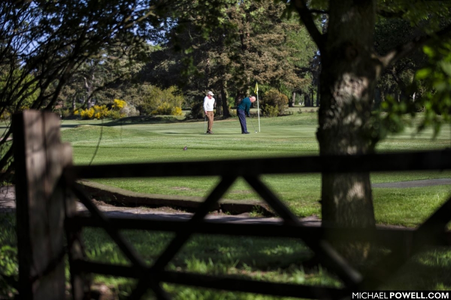 The very first golfers to play at Market Rasen Golf Club in Lincolnshire after lockdown restrictions were relaxed for the sport